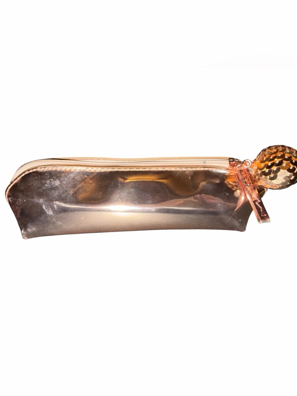 Mac Rose Gold Metallic Cosmetic Pouch - Women Bags